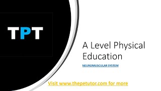 A Level Live  Neuromuscular System [upl. by Sudderth]