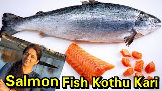 Salmon fish benefits in Tamil and Fish Kothu kari in Tamilசால்மன் மீன் கொத்து கறிtamilbhuvanam [upl. by Amadas]