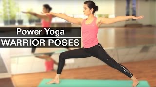 POWER YOGA WARRIOR POSES 1 2 3 [upl. by Anaeel]