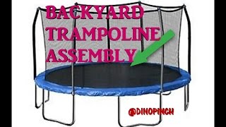 Round Trampoline ASSEMBLY [upl. by Dempster257]