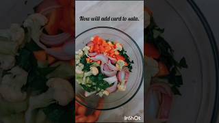 Easy curd salads 🥗 recipe for weight loss healthy youtubeshorts viralvideo viralshort [upl. by Donelu]