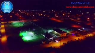 ÇANAKKALE BİGA DENİZATI SİTESİ GECE DRON ÇEKİMİ [upl. by Aronid]