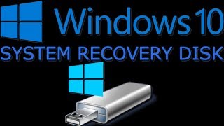 How to create a Official WINDOWS 10 Recovery Disc on a USB Flash Drive 2018 [upl. by Ika]