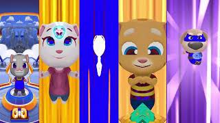 TALKING TOM HERO DASH  ALL CHARACTER MIRROR HERO BLUE CLASSIC RUN NEW WORLD TOM ANGELA BEN HANK [upl. by Eldwon]