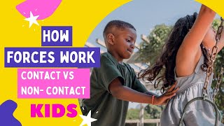 What is Force Contact and NonContact Force Grade 3 4 amp 5  Science for Kids [upl. by Talyah]