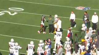 Stefon Diggs Jaire Alexander HEATED Altercation amp Scuffle in Pregame Warmups [upl. by Meda]