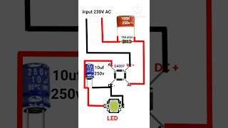 LED driver circuit connection short viral electrical [upl. by Khorma]