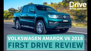 Volkswagen Amarok V6 Ultimate 2018 First Drive Review  Drivecomau [upl. by Manard807]