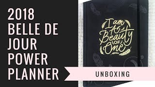 2018 Belle de Jour Power Planner Unboxing  BDJ [upl. by Susi]