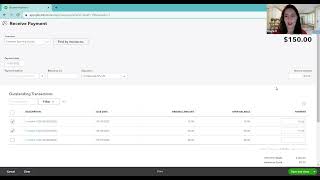How to enter 1 payment that applies to 2 or more invoices from the same customer  QuickBooks Online [upl. by Schouten]