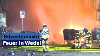 Silvesternacht im Kreis Pinneberg Feuer bei Edeka in Wedel [upl. by Inaffets]