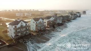 AUGUST 17 2024 RODANTHE NC COASTAL EROSION FROM OFFSHORE HURRICANE ERNESTO SUNRISE TO SUNSET [upl. by Akapol]