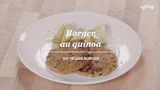 Burger au quinoa  Kit Veggie Burger  Recettes avec Lékué [upl. by Klarika]