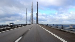 Öresundbrücke  Øresundsbron  Überfahrt  Crossing Over [upl. by Arick]