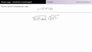 Oblicz granicę ciągu  twierdzenie o 3 ciągach  przykład 2 [upl. by Einuj]