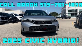 First look at the 2025 Honda Civic Sport Touring Hybrid in Solar Silver [upl. by Amadeus]