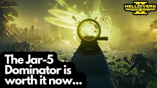 Helldivers 2  You should give the Jar5 Dominator another chance [upl. by Rudolf]