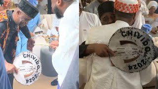 DAVIDO DANCE WITH HIS FATHER INLAW AT CHIVIDO24 [upl. by Ehcsrop]