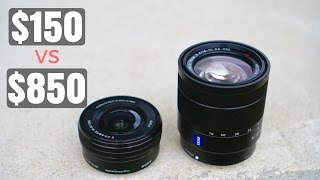 Sony 1650mm Kit vs 1670mm Zeiss Comparison [upl. by Audrit]