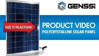 GENSSI 100W Solar Panel 12V DC For Marine RV OffGrid  Test [upl. by Ellatnahc]