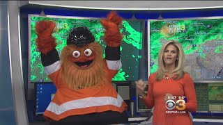 Gritty Makes His TV Debut On Eyewitness News [upl. by Clark]