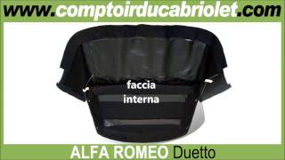 Capote cappotta per AlfaRomeo Duetto pvc alpaca [upl. by Rae494]