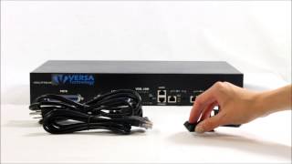 Versa Technology VXM2024S 24Port VDSL2 IP DSLAM Video [upl. by Yren]