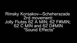 Rimsky Korsakov—Scheherazade 2rd movement Jolly Flutes quotSound Effectsquot [upl. by Arah]