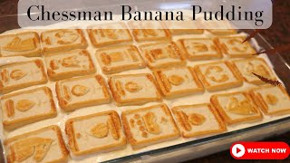 Quick Easy Delicious Chessman Banana Pudding  Dessert Recipe Must Have [upl. by Ahsiele562]