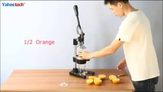 Hand Press Manual Fruit Juicer  Yaheetech [upl. by Enilrek]