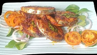 FISH FRY SURMAI FISH RECIPE  EASY FISH FRY RECIPE  MASALA FISH FRY  TAWA FISH FRY [upl. by Relly]