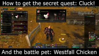 Secret Westfall Chicken Quest Cluckbattle pet World of Warcraft [upl. by Iznil876]