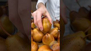 Bucket of Pears 🍐 This pastry is the perfect pearing this fall seasonamauryguichon chocolate [upl. by Mayne129]