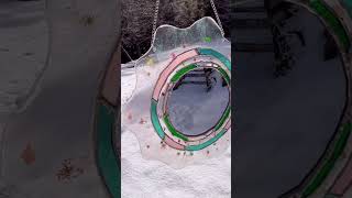 Soldered Stained Glass amp Resin Mirror 🤯 shorts solder resin stainedglass glass diy craft [upl. by Eicyac]