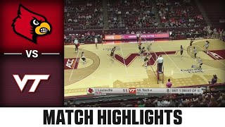 Louisville vs Virginia Tech ACC Volleyball Highlights 2023 [upl. by Bosch412]