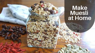 Muesli Recipe  Homemade Muesli  Muesli Breakfast  Healthy Oats Recipe for Weight Control [upl. by Eelarac]