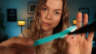 ASMR Doing What is Necessary Hair Trim Facial Treatment Ear Tapping Whispers [upl. by Ladew83]