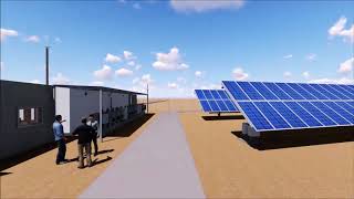 PV Solar Power Plant 3D video [upl. by Wanonah]