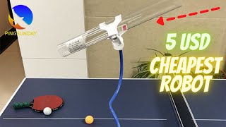 How to build your own 5 table tennis robot DIY [upl. by Sabas727]