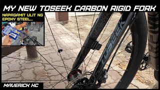 Bumili ulit ako ng Non Tapered Toseek Carbon Rigid Fork para sa aking MSID Tremor TTMTB [upl. by Eilrahc]