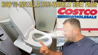 How to Install a Toto Washlet Bidet from Costco [upl. by Zina]