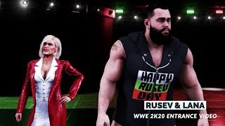 Rusev amp Lana  WWE2K20 Entrance Video [upl. by Nottap]