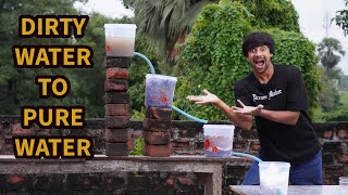 Desi Water Filter System  ₹500 Only  How To Make Water Filtration System [upl. by Lehcar]