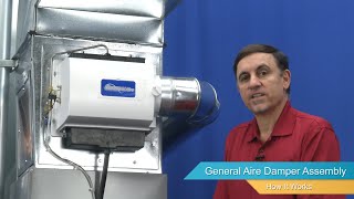 GeneralAire Bypass Style Humidifier Damper Assembly  How It Works [upl. by Hardej]