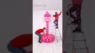 Balloon Art Builders Teamwork Transforms Spaces 🤩👍 balloon decoration ideas [upl. by Goldner]