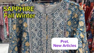 Sapphire Fall Winter Pret Collection New Articles Update 2024  Sapphire Winter Collection 2024 [upl. by Aernda]