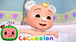 Making Bubble Shapes in the Bath  🍉 CoComelon  JJs Baby Songs 🎶 [upl. by Anikram]