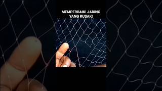 Memperbaiki Jaring Yang Rusak viralshorts fyp shorts jalamania [upl. by Haida]