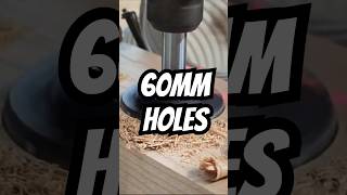 60mm Holes shorts woodworking drilling [upl. by Enitram]