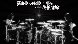 BANDMAID with The Warning  SHOW THEM Drum Backing Track [upl. by Hugibert]